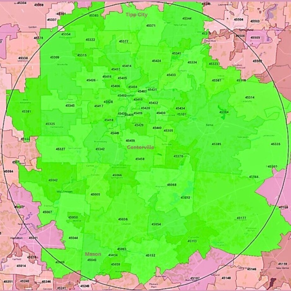 The Territory we Serve